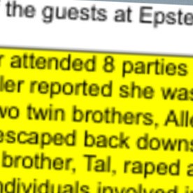 En uno de los archivos de Epstein, el nombre de Trump aparece 87 ocasiones.
