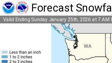 La mayor caída de nieve en EE.UU. se prevé domingo y lunes.