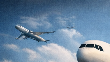 Avión comercial moderno aterrizando mientras una tripulación asiste a pasajeros dentro de la cabina, en un contexto de alta seguridad aérea en 2026.