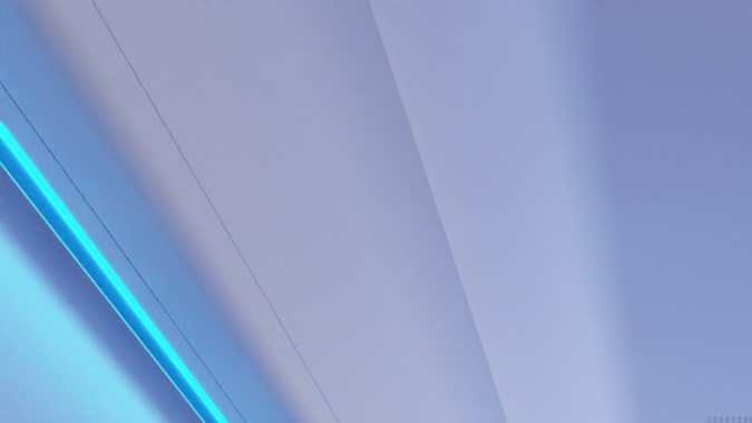 Render del interior del tren bala de California Brightline West