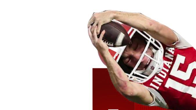 Imagen de la figura coleccionable tipo "bobblehead" del touchdown de Fernando Mendoza en la final colegial contra Miami.