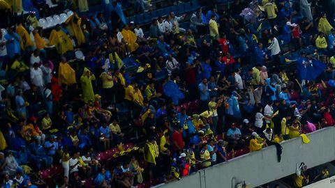 Ciudad de México, 26 de mayo de 2024. Tifo de Club América, durante el partido de vuelta de la final del torneo Clausura 2024 de la Liga BBVA MX, entre las Águilas del América y la Máquina Celeste del Cruz Azul, celebrado en el Estadio Azteca. Foto: Imago7 / Diego Padilla