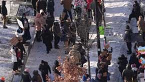 Manifestación en rechazo contra ICE en Minneapolis