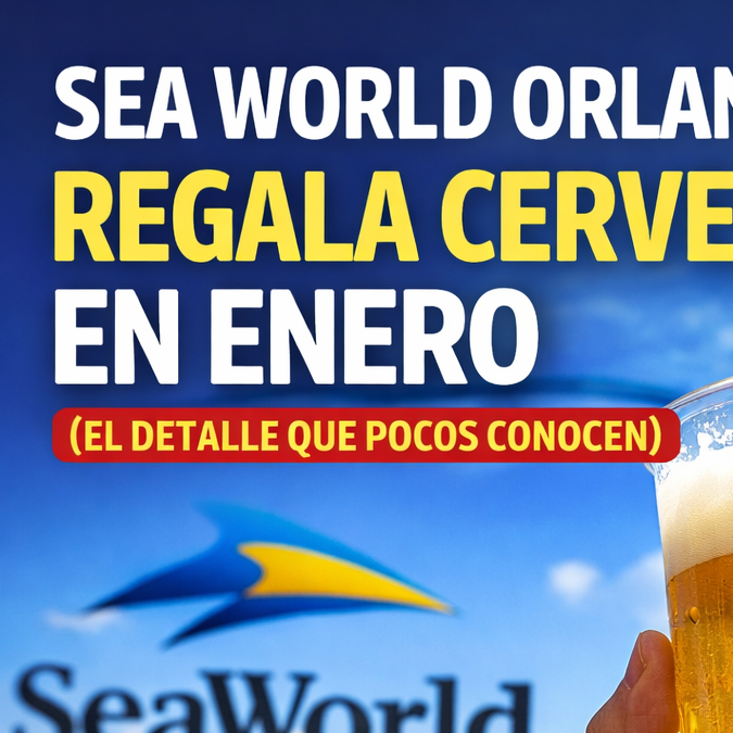 SeaWorld Orlando regala cerveza en enero 2026 (el detalle que pocos conocen)