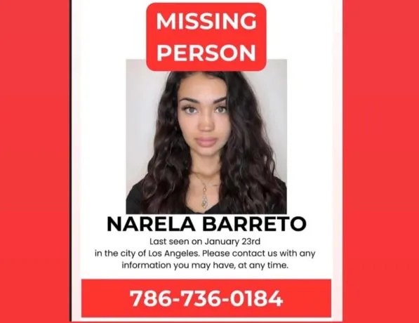Familia y amigos armaron una intensa campaña de búsqueda de Narela Barreto en LA