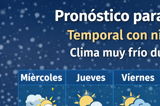 Pronóstico del clima en Washington D.C. con nevada prevista entre sábado y lunes.