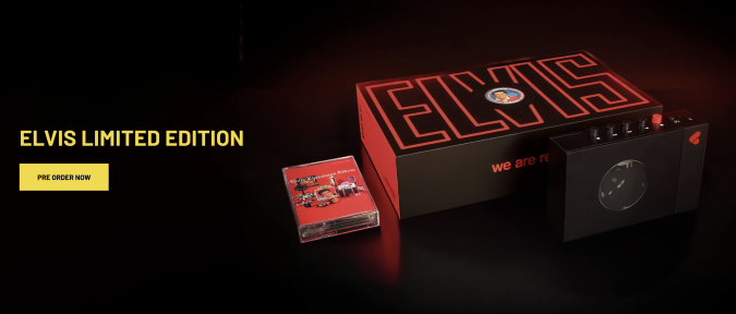 Imagen del sitio de venta del cassette de Elvis Presley en internet