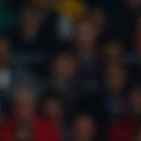 FC Barcelona's Jeremy Mathieu, center, duels for the ball against Eibar's Aleksandar Pantic, third left, during a Spanish La Liga soccer match against Eibar at the Camp Nou stadium in Barcelona, Spain, Sunday, Oct. 25, 2015. (AP Photo/Manu Fernandez)