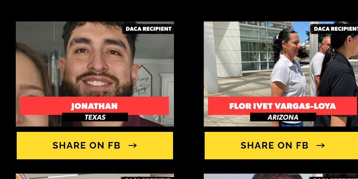 La campaña 'Here is Home' rastrea las detenciones de 'Dreamers'.