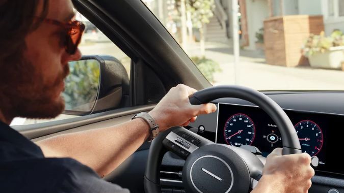 Interior de la Hyundai Santa Cruz