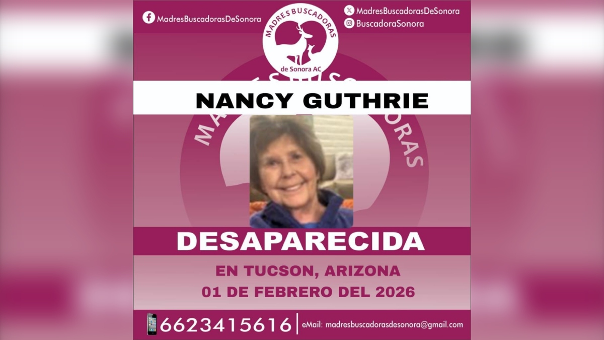 Voluntarios reanudan la búsqueda de Nancy Guthrie tras una pista anónima que indicaba que está enterrada en México