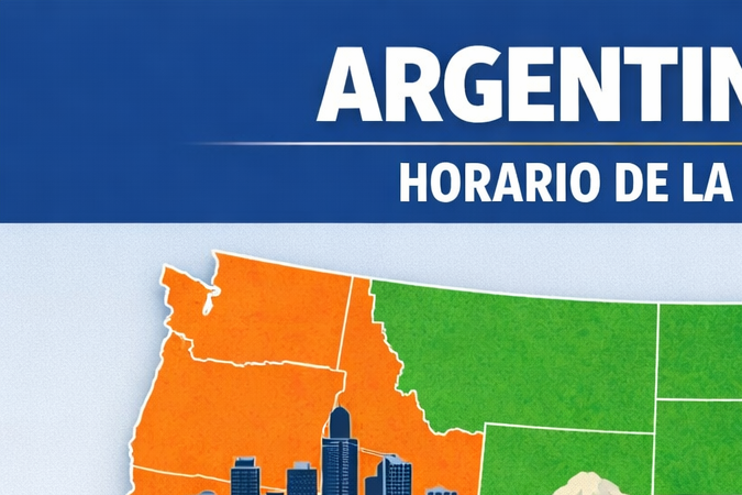 Mapa de Estados Unidos con los horarios de la Finalissima Argentina vs España en Nueva York, Miami, Chicago, Houston, Denver, Phoenix, Los Ángeles y Las Vegas