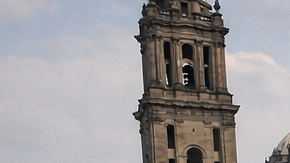Baile multitudinario en el Centro Histórico de Ciudad de México rumbo al Mundial 2026 con recreación del juego de pelota prehispánico