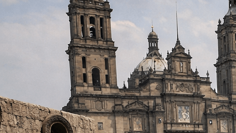 Baile multitudinario en el Centro Histórico de Ciudad de México rumbo al Mundial 2026 con recreación del juego de pelota prehispánico
