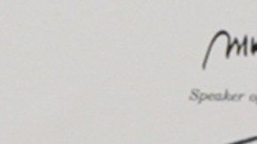 La firma de Donald Trump, presidente estadounidense