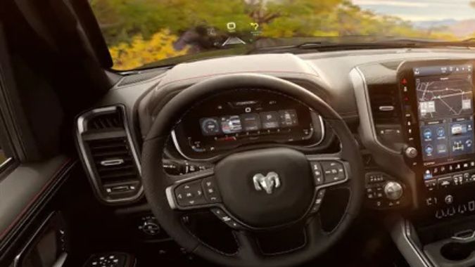 Interior de la Ram 1500 America250 Special Editions