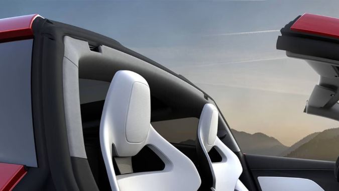 Interior del Tesla Roadster