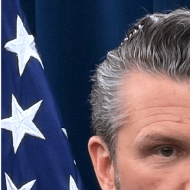 Pete Hegseth y Mojtaba Jamenei.