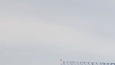 Vista de la Casa Blanca, incluyendo el Ala Oeste y la construcción del nuevo salón de baile.
