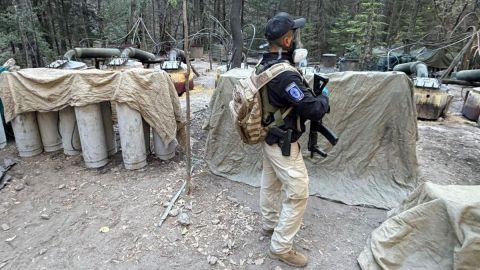 Los laboratorios desmantelados en el operativo en Chihuahua en el que, según informaciones periodísticas, participaron los dos estadounidenses, medían 850 metros cuadrados y tenían enormes depósitos de acetona, gas y "material blanco".