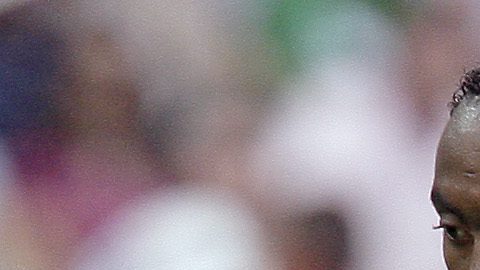 Ecuador's Christian Lara plays the ball during the Ecuador v Germany Group A World Cup soccer match at the Olympic Stadium, Berlin, Germany, Tuesday, June 20, 2006. Germany won by 3-0. The other teams in Group A are Costa Rica and Poland. (AP Photo/Michael Sohn)