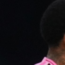 Inter Miami forward Lionel Messi (10) celebrates after his goal against D.C. United with midfielder Rodrigo de Paul (7) during the first half of an MLS soccer match, Saturday, March 7, 2026, in Baltimore. (AP Photo/Stephanie Scarbrough)