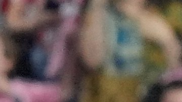 Inter Miami forward Luis Suarez (9) celebrates with defender Maximiliano Falcon (37) after scoring his side's second goal against Austin FC during the second half of an MLS soccer match, Saturday, April 4, 2026, in Miami. (AP Photo/Rebecca Blackwell)