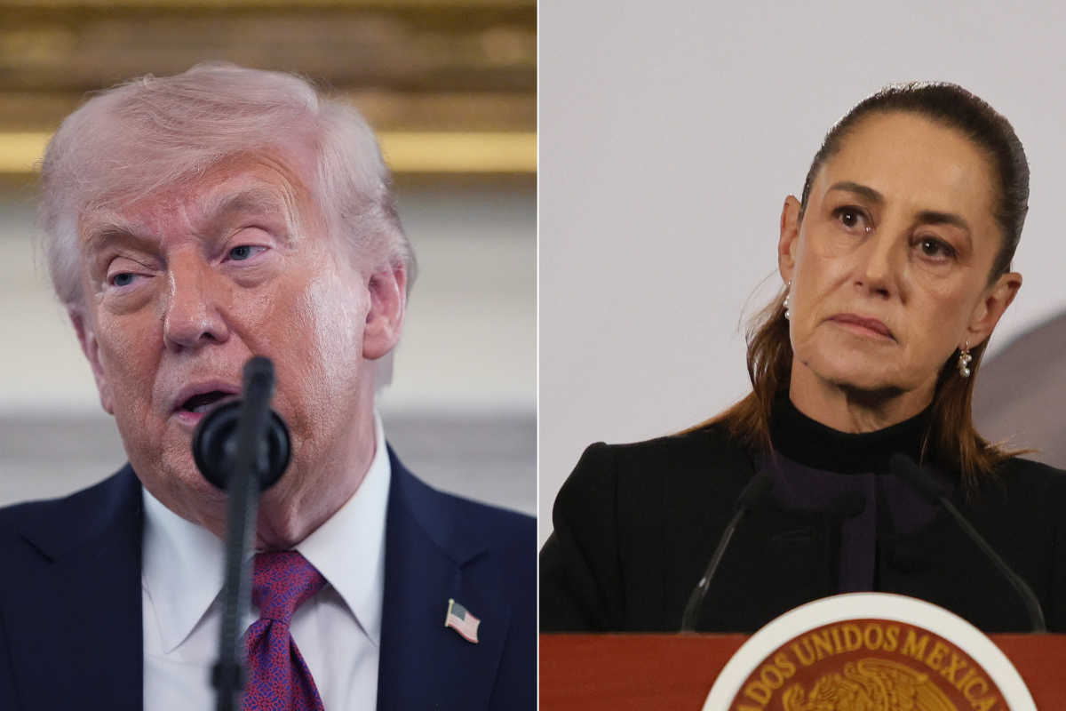 Trump se lanza contra Claudia Sheinbaum por cárteles: "Es una mujer muy asustada"