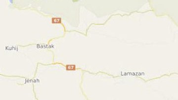 Mapa del estrecho de Ormuz