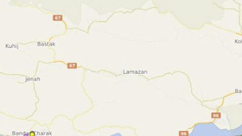 Mapa del estrecho de Ormuz