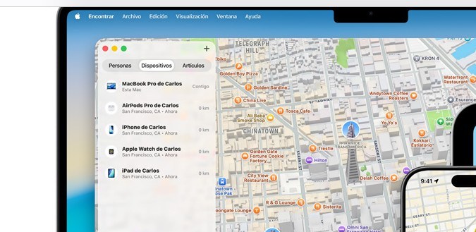 Find My permite que compartas tu ubicación con otros usuarios de forma de que puedan saber dónde te encuentras en todo momento