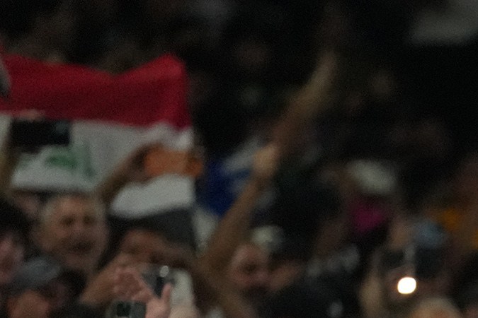 Aspecto de la numerosa afición de Irak presente en el estadio de Monterrey para el partido de playoff intercontinental dela FIFA contra Bolivia.