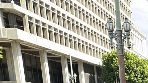 Representación del “Viacrucis: Jesús Migrante”. en Los Ángeles