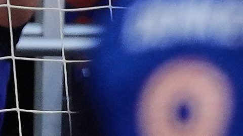 Inter Miami CF midfielder Lionel Messi reacts after scoring a goal during the first half of an MLS soccer game against FC Cincinnati, Wednesday, May 13, 2026, in Cincinnati. (AP Photo/Joshua A. Bickel)