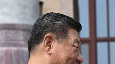 Donald Trump durante su encuentro con Xi Jinping