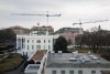 Obras de construcción del Salón de Baile de la Casa Blanca