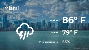 Conoce el clima de hoy en Miami