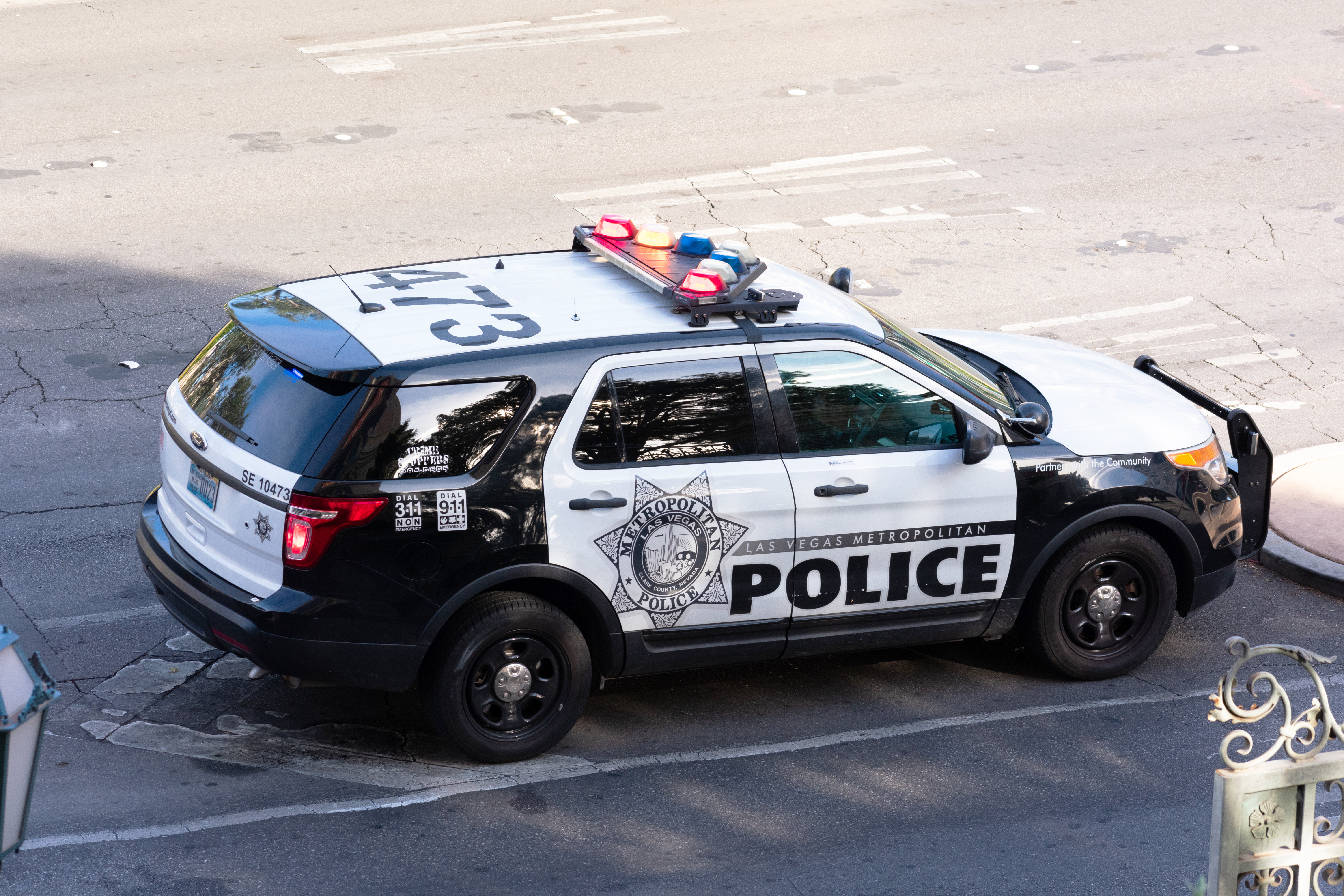 Las,Vegas,Metropolitan,Police,Department,Lvmpd,Interceptor,Utility,Vehicle,Patrolling