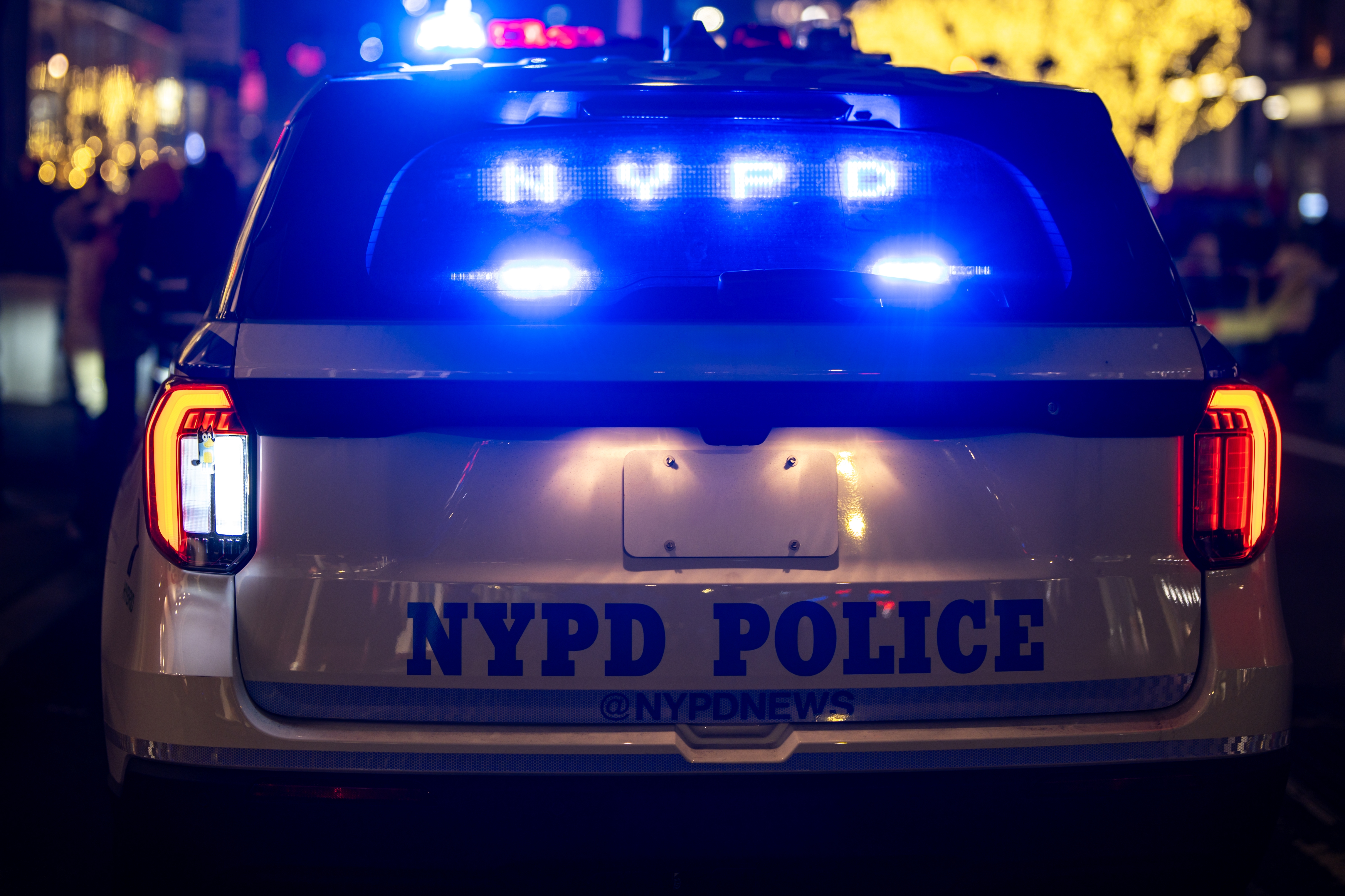 New,York,Police,Department.,Nypd,Police,Car,Parked,On,City