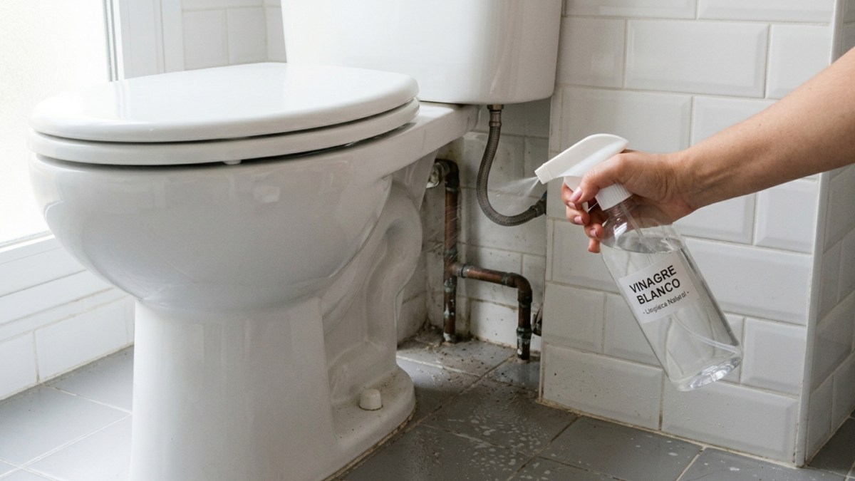 Para qué sirve rociar vinagre detrás del inodoro: el truco que no podrás soltar