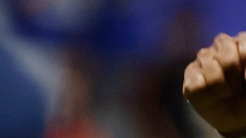 Jugadores de Cabo Verde celebran tra el empate.