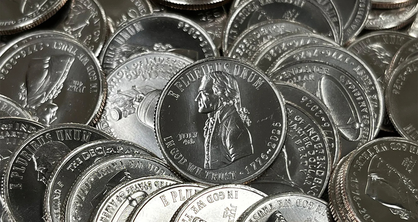 Habrá nuevas monedas de 25 centavos conmemorativas por el 4 de julio