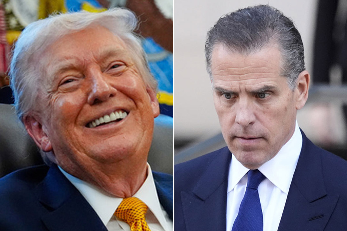 Donald Trump se mofa de Hunter Biden al considerarlo como aspirante demócrata a la presidencia