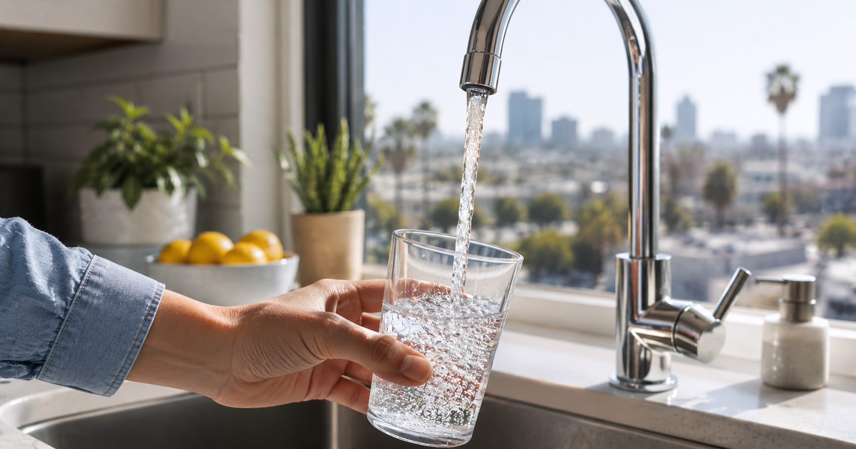 ¿Se puede tomar agua del grifo en California? Dónde es segura y qué cuidados tener