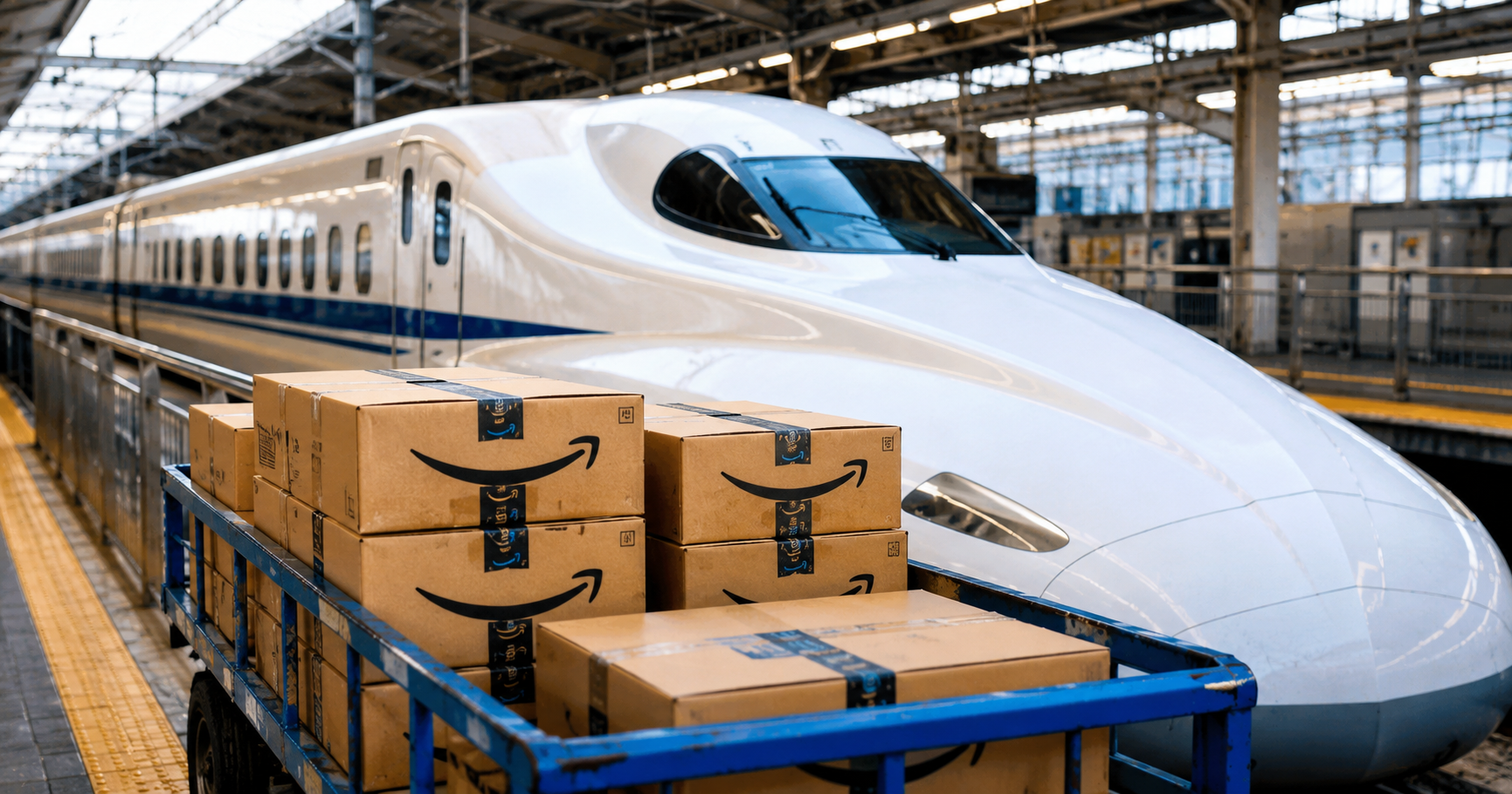 Amazon acelera su entrega de paquetes: ahora usa trenes bala que viajan a 200 millas por hora
