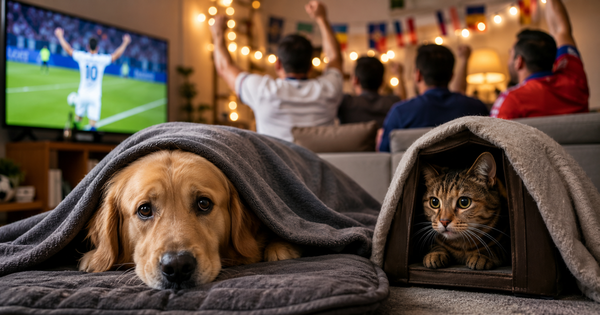 Gritos, bocinazos y fútbol: cómo cuidar a perros y gatos durante los partidos del Mundial