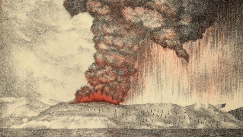 La erupción volcánica que produjo el sonido más fuerte que se haya registrado en la historia