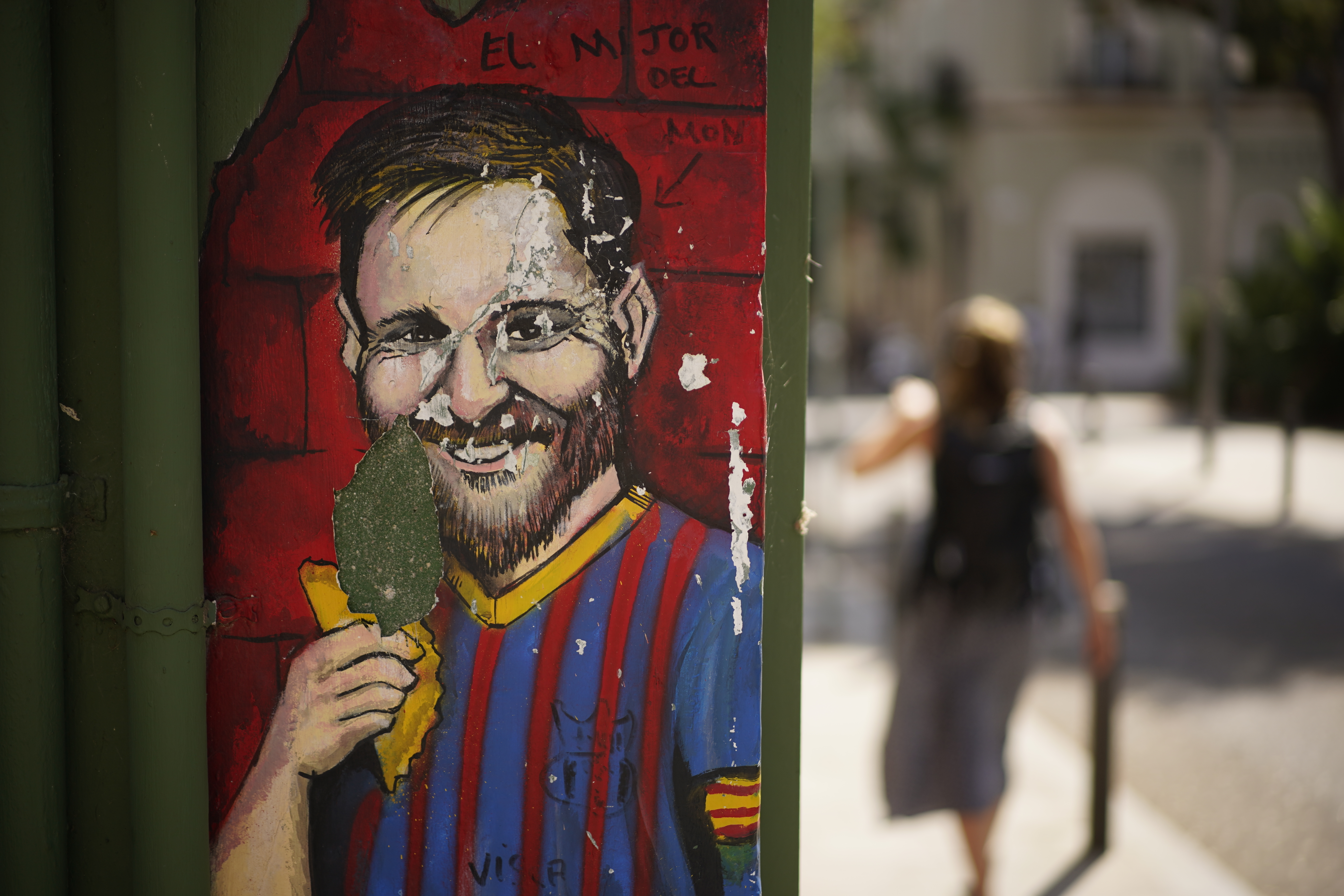 Mural de Messi y Lamine Yamal en Barcelona fue vandalizado