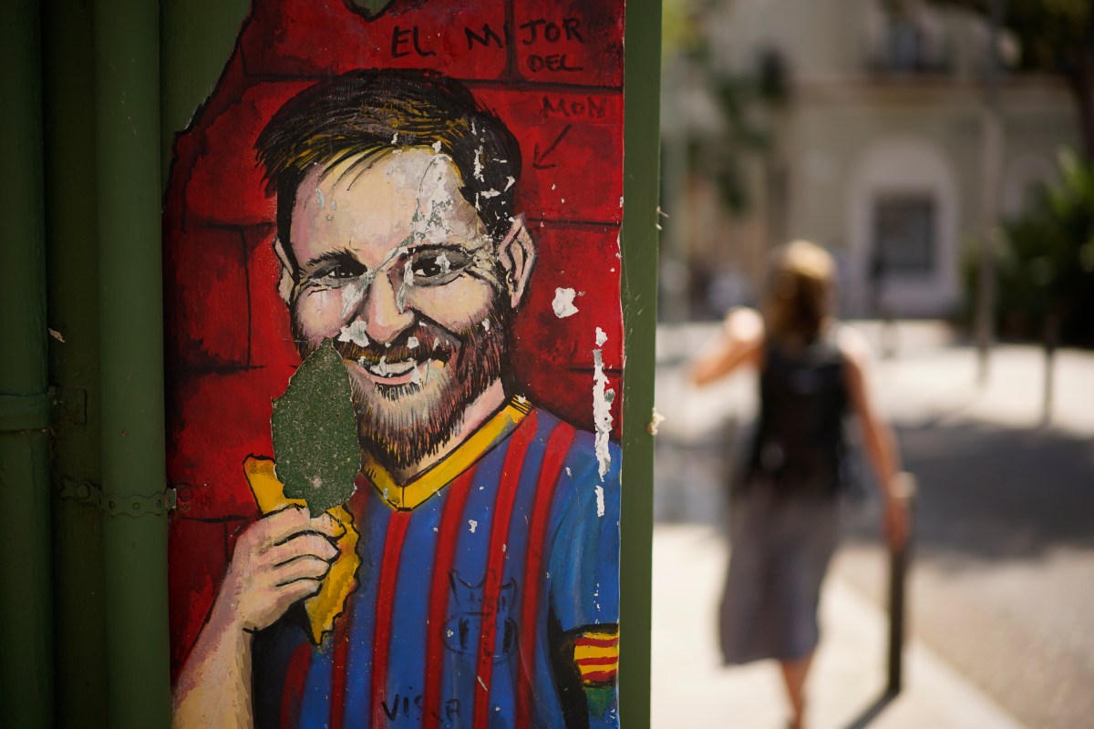 Mural de Messi y Lamine Yamal en Barcelona fue vandalizado