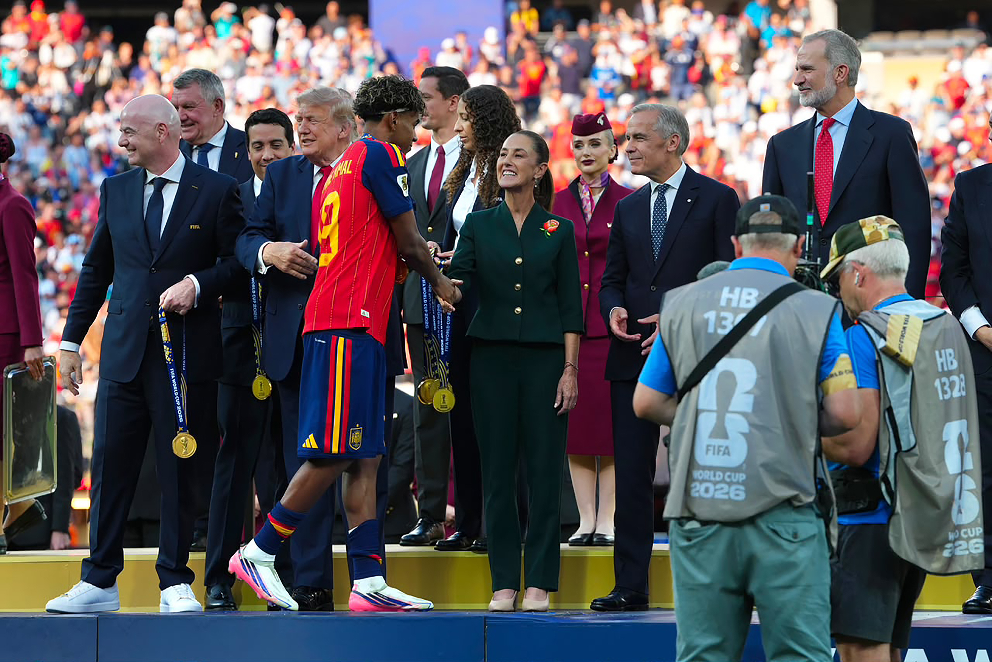 Claudia Sheinbaum felicita a España por conquistar la Copa Mundial 2026, y a México por ser la "mejor sede"